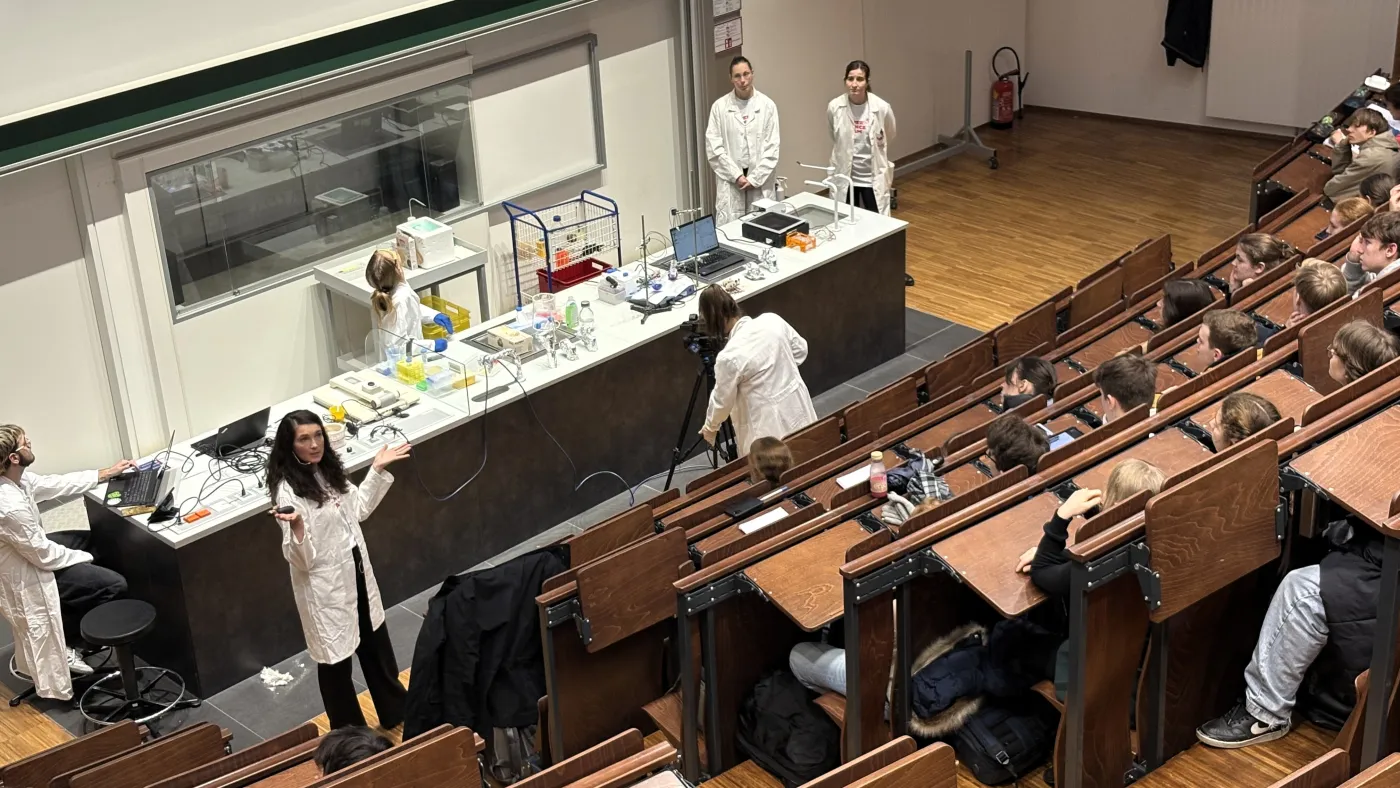 Das Experiment von oben.
